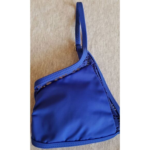 NAUTICA BRIGHT BLUE BIKINI TOP SOFT CUP TRI BRA NWT - Picture 8 of 10